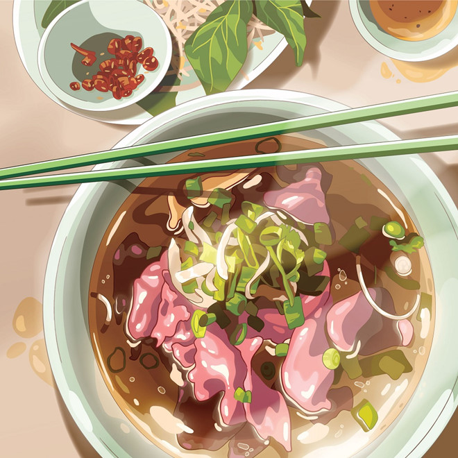 banh my and pho sources of inspiration for autralians virtual art project