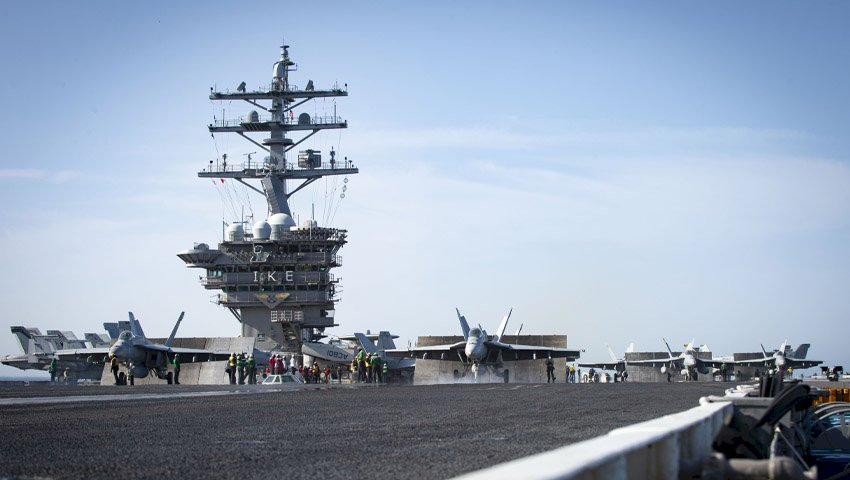 us deploys two carrier groups to the doorstep of south china sea