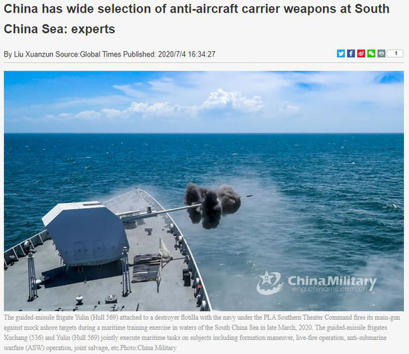 Global Times perversely declares East Sea (South China Sea) “fully within the grasp” of Chinese army