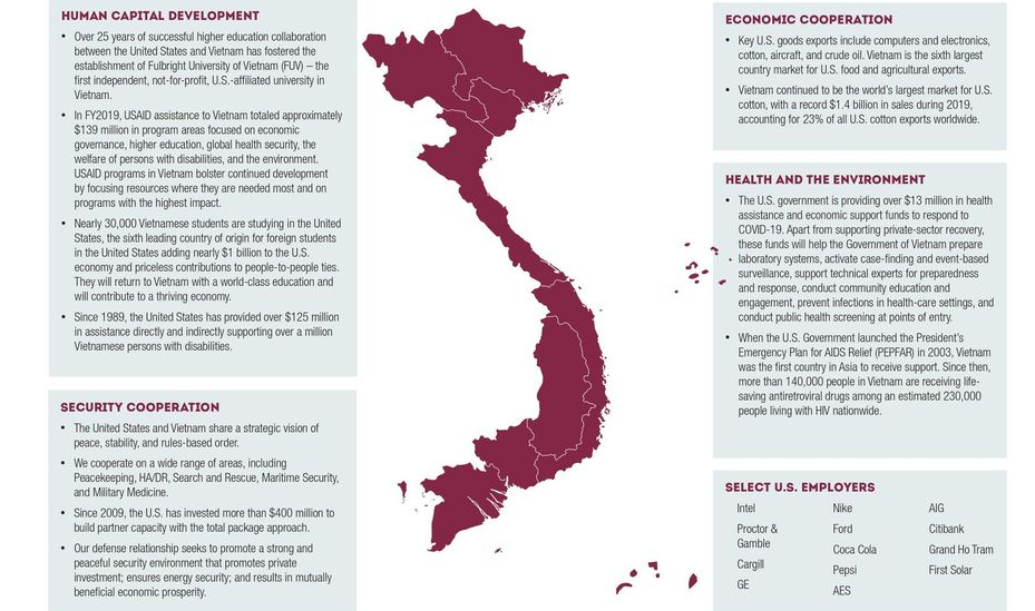 US Embassy posted Vietnam's map featuring Paracel and Spratly islands