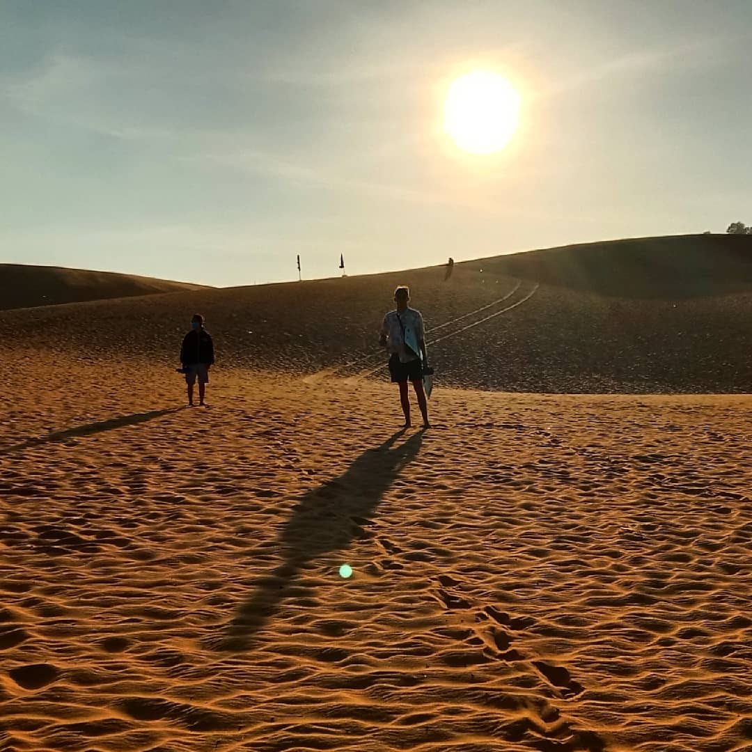 The Artistry Of Mui Ne's Dunes at Sunset