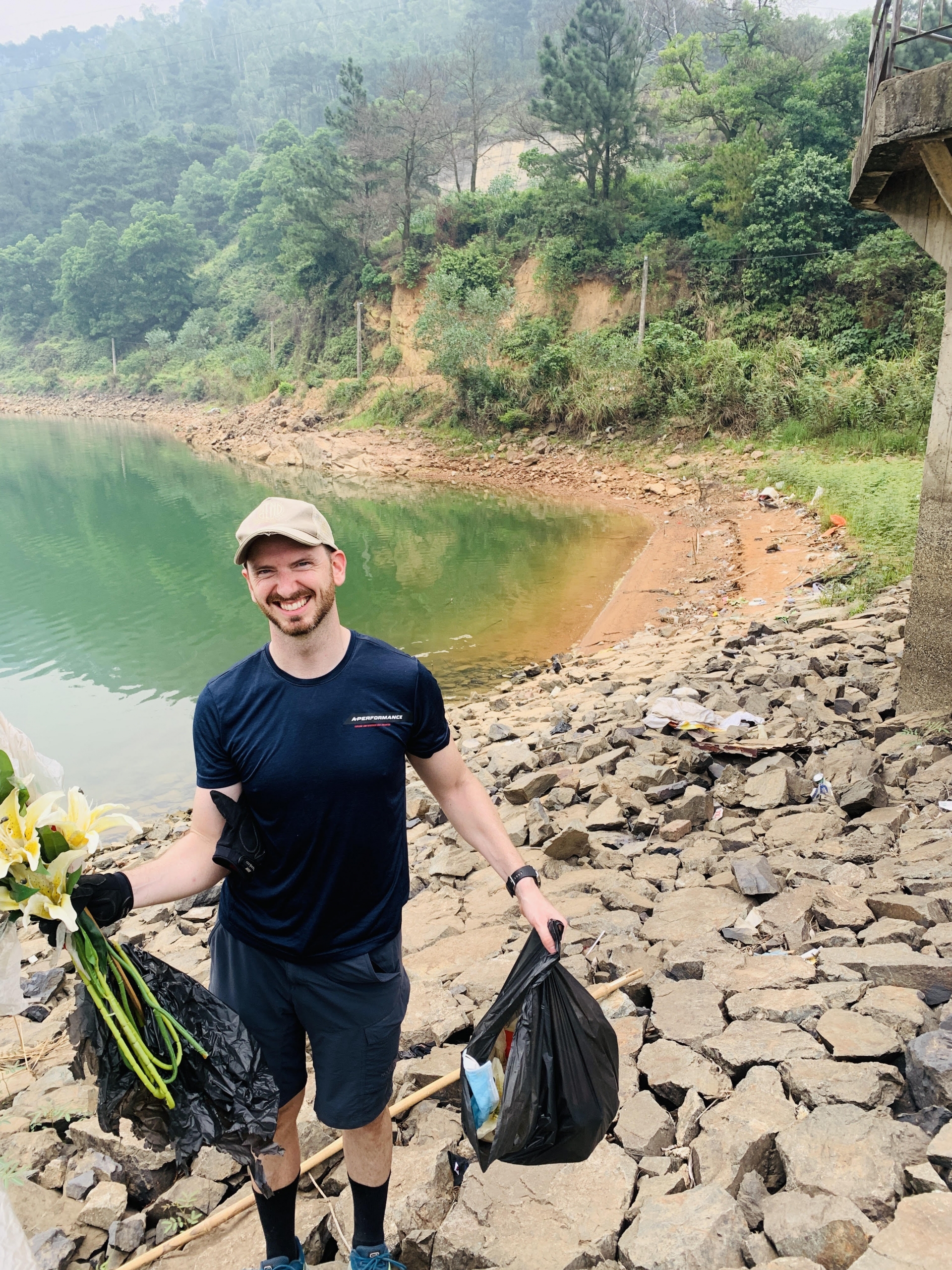 Before Leaving Vietnam, Expat Takes Out the Trash