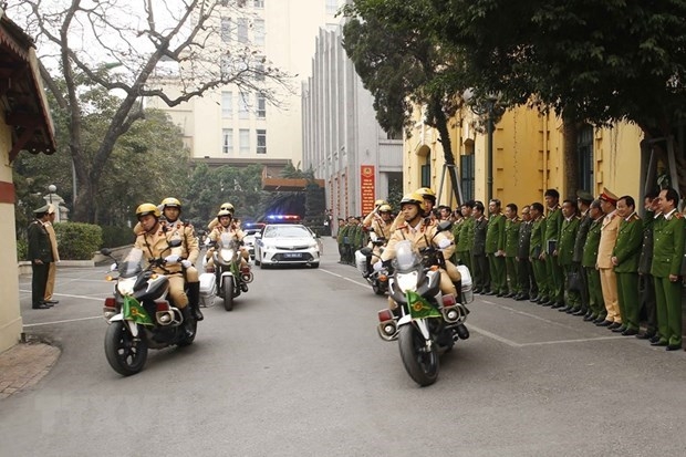 Hanoi’s police begin the task of ensuring security for 13th national party congress (photo: vna) 