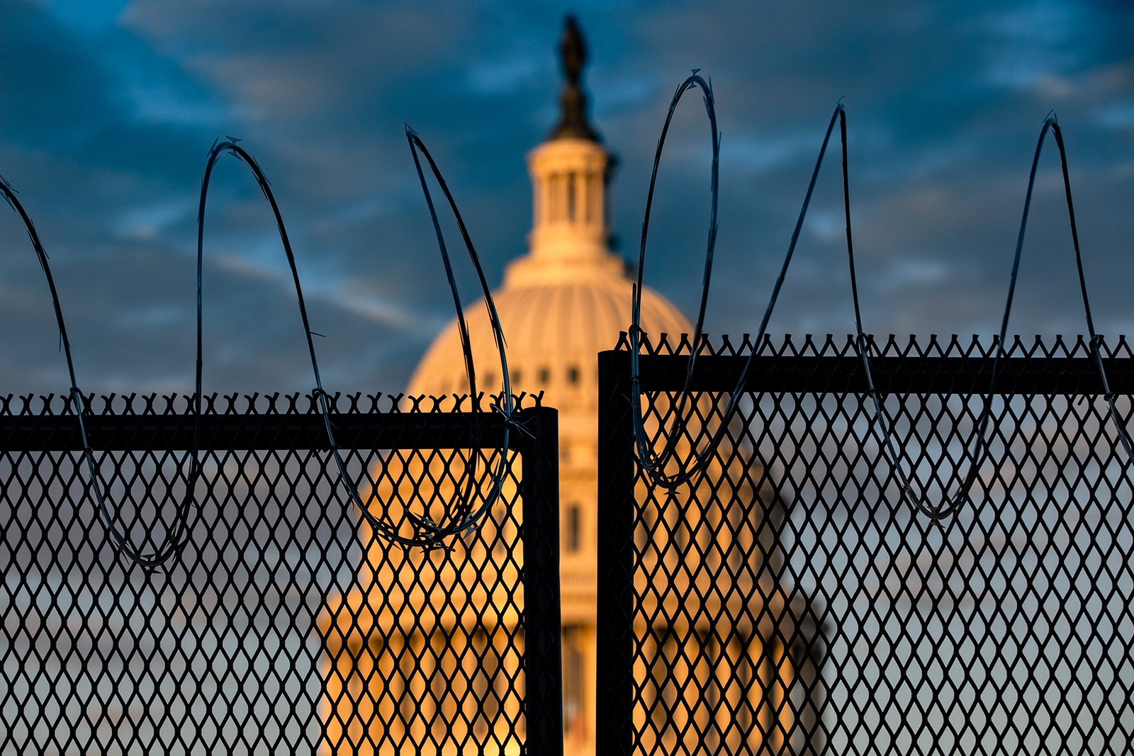 The proposal for permanent fencing comes weeks after a pro-Trump mob attacked the Capitol (Photo: CNN)  