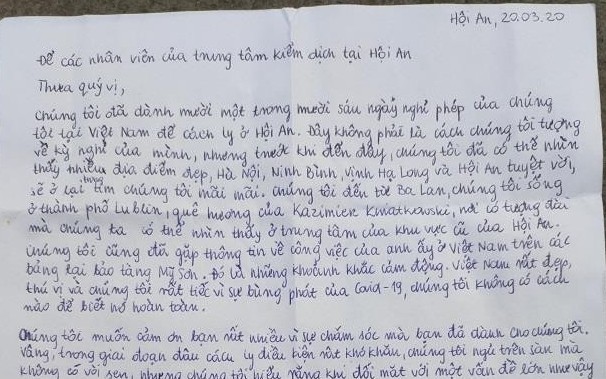 polish visitors use google translate to handwrite an emotional letter thanks to vietnam
