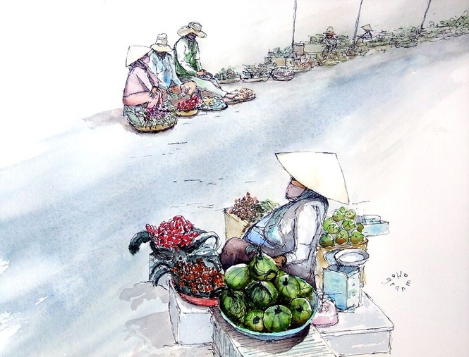 a french tourist draws vietnam unique beauties his way