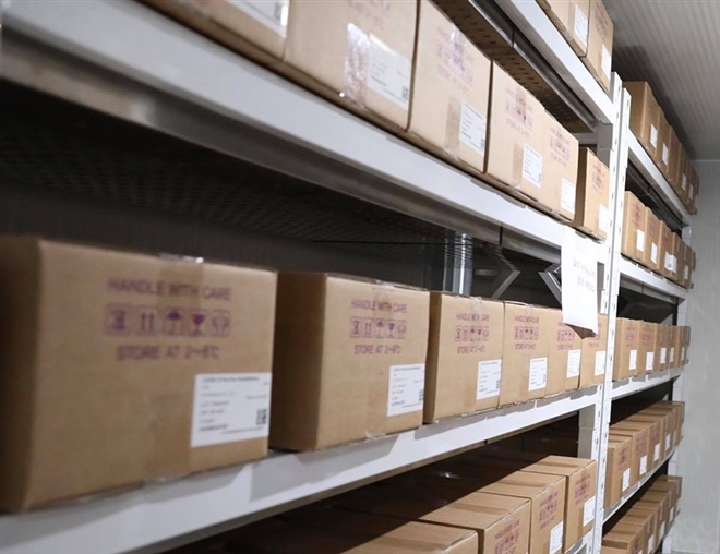 A peek into cold storage preserving thousands of Covid-19 vaccines in Vietnam