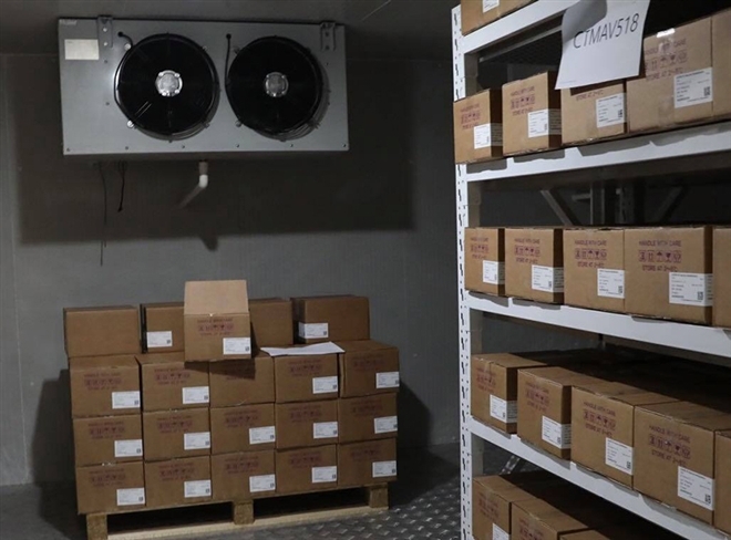 A peek into cold storage preserving thousands of Covid-19 vaccines in Vietnam