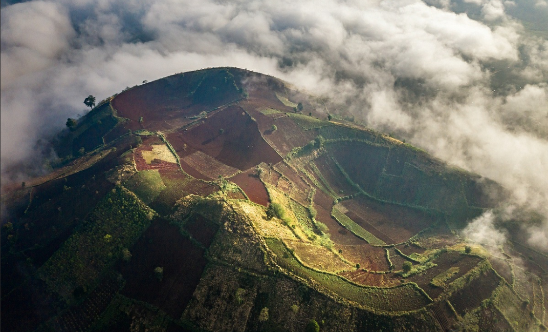 wild beauty of chu dang ya volcano