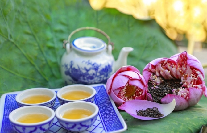 Hue’s lotus tea, the fine art in the tea culture