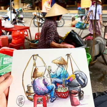vietnamese 10 year old painter creates art from coronavirus chaos