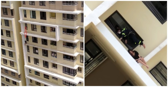 rescue soldiers save suicidal girl from jumping off 18th floor with video