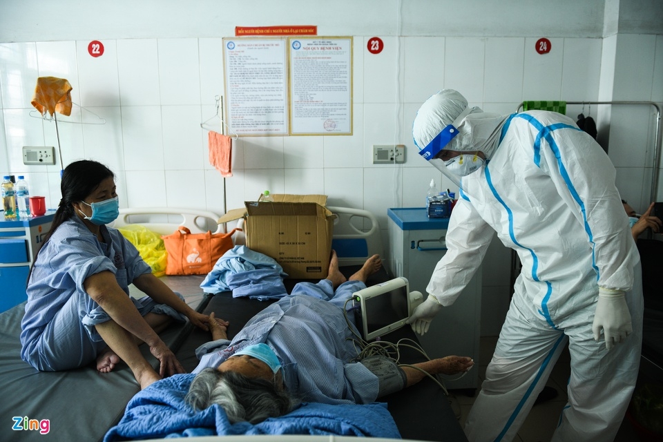 Infected children at Covid-19 treatment center in Bac Ninh