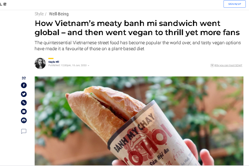 hong kong newspaper explains how vietnamese banh mi becomes a global favorite