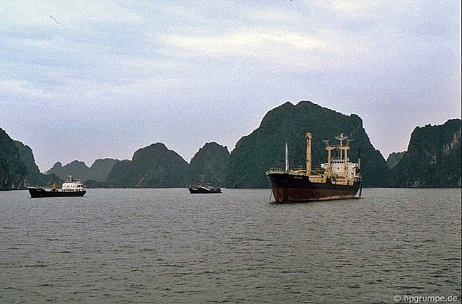 a pristine ha long bay some dozen decades ago under german visitors lens