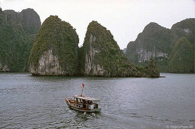 a pristine ha long bay some dozen decades ago under german visitors lens