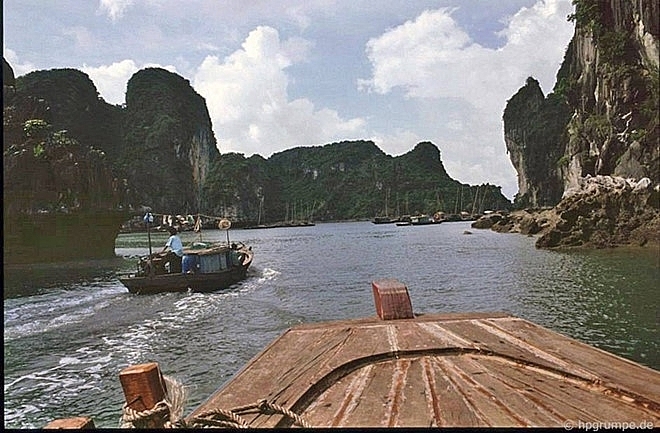 a pristine ha long bay some dozen decades ago under german visitors lens