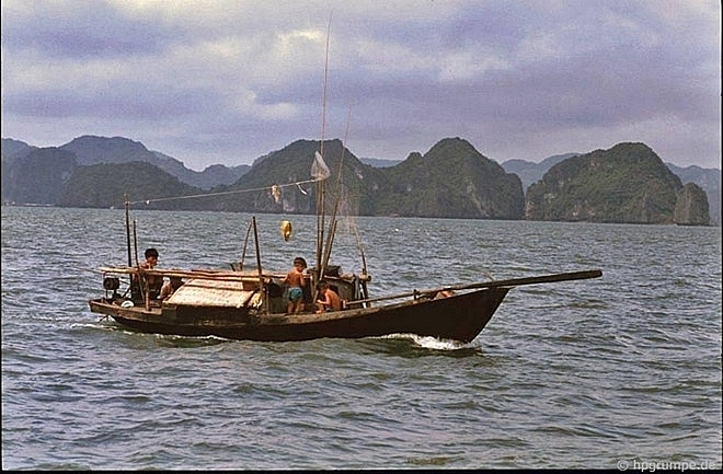 a pristine ha long bay some dozen decades ago under german visitors lens