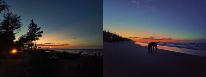 glamorous sunrise on giang hai beach