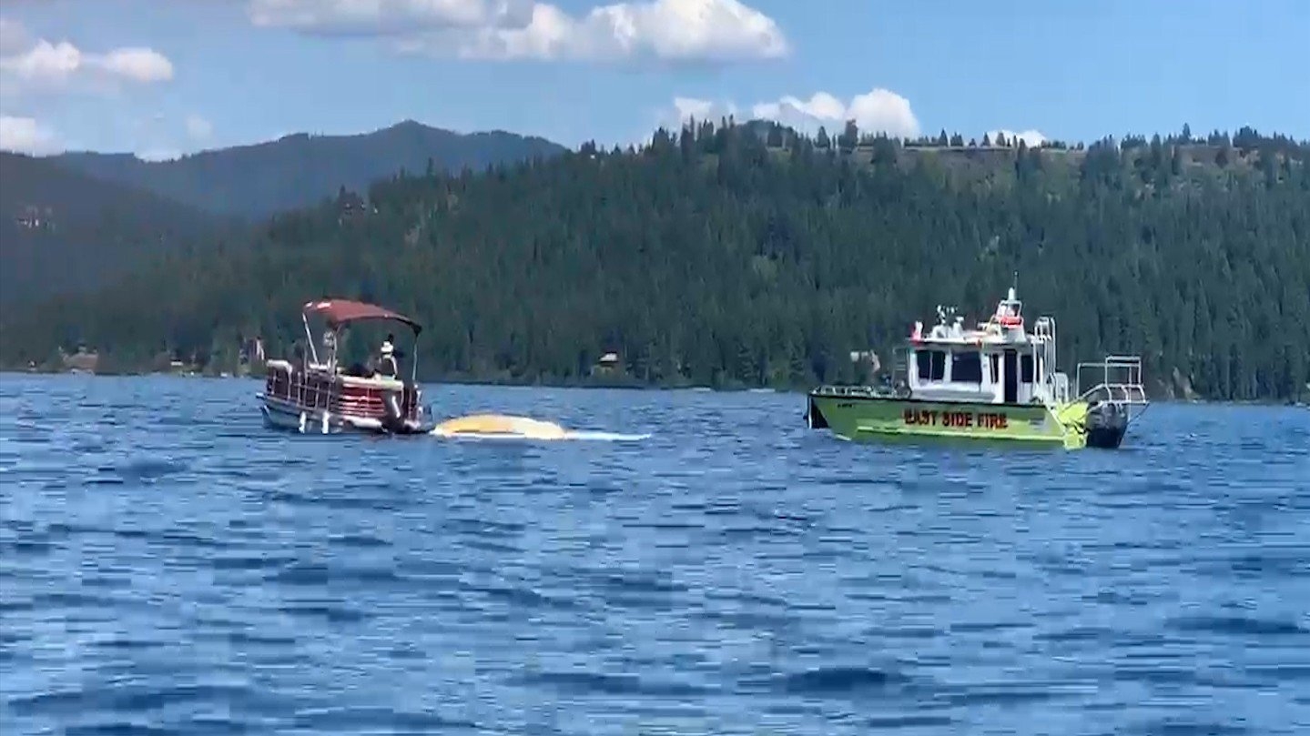 Two planes collided Sunday over Lake Coeur d’Alene, Idaho, t