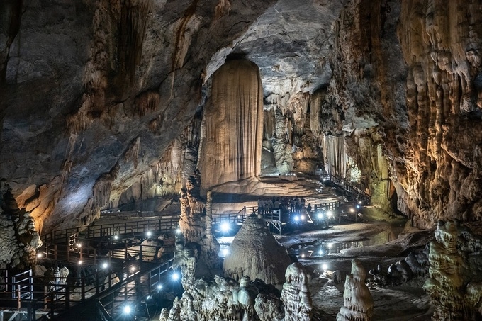 Inside a cave in Phong Nha 