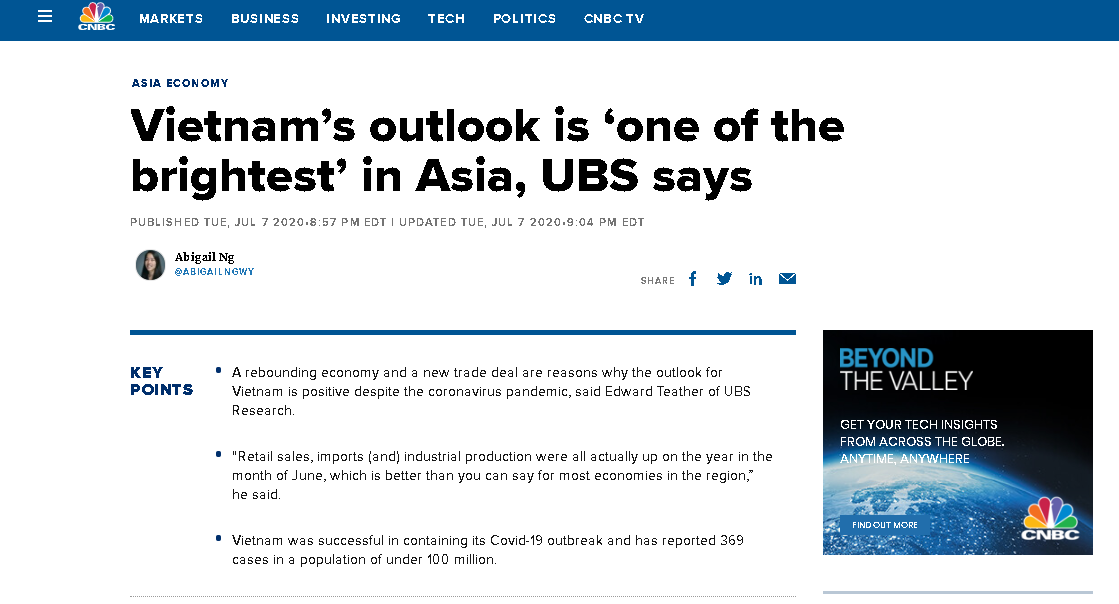 vietnams economic outlook is hailed one of the brightest in asia