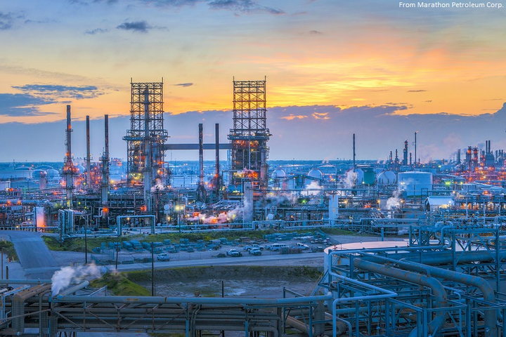 Marathon Petroleum Corp began restarting its 585,000 bpd refining complex in Galveston Bay