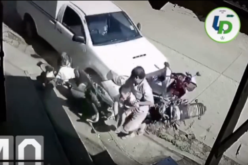 Video: Hurried dad’s reaction saves son from tragic car accident