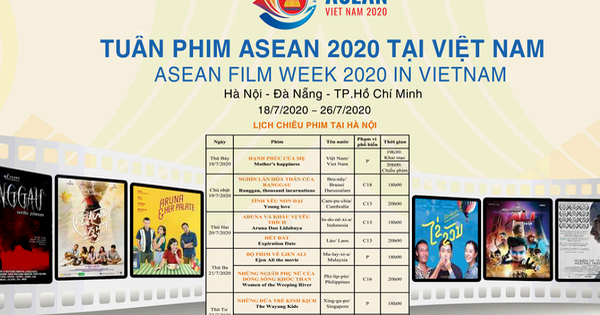 9 outstanding films of  ASEAN member countries will be shown throughout the 2020 ASEAN Film Week 