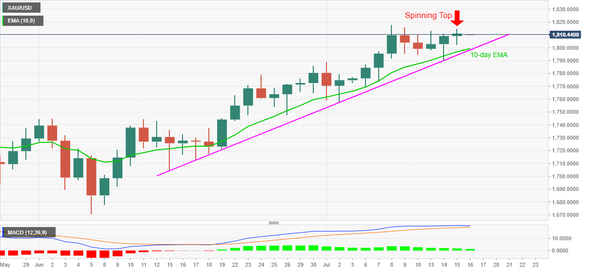 Gold daily chart