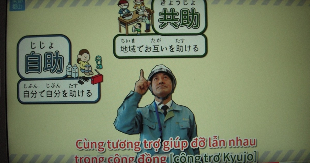 Overseas Vietnamese help Japanese make subtitles for disaster awareness-raising videos