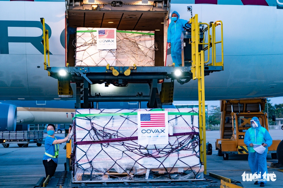 more covid vaccines arrive in vietnam