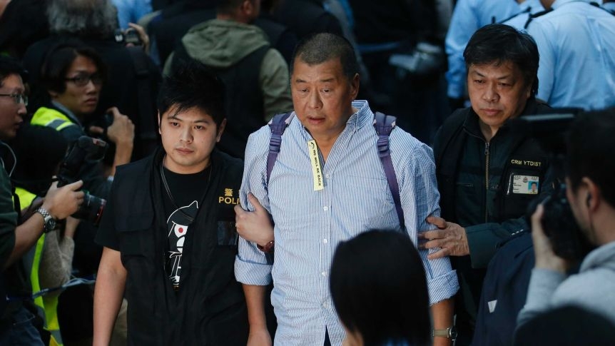 Jimmy Lai says Lai was arrested Monday morning under the city’s national security law 