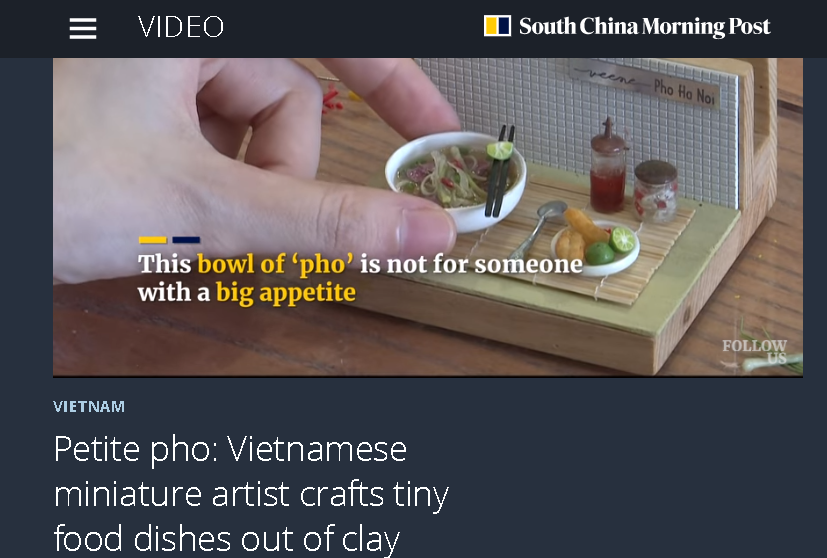 vietnamese miniature food clays garner global attention