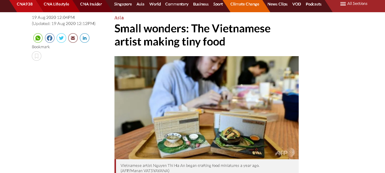 vietnamese miniature food clays garner global attention