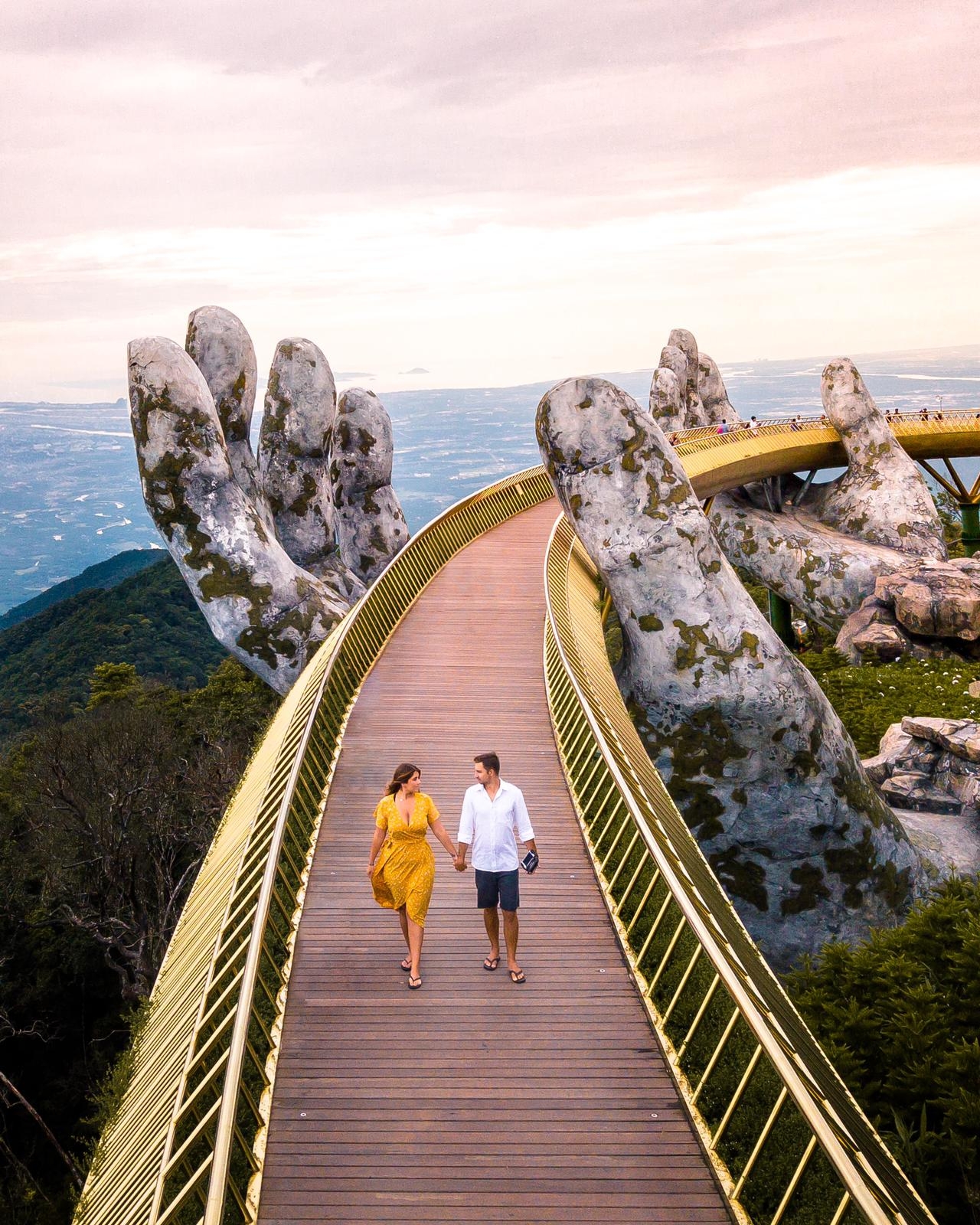 british newspaper speaks highly of vietnams golden bridge and ha long bay