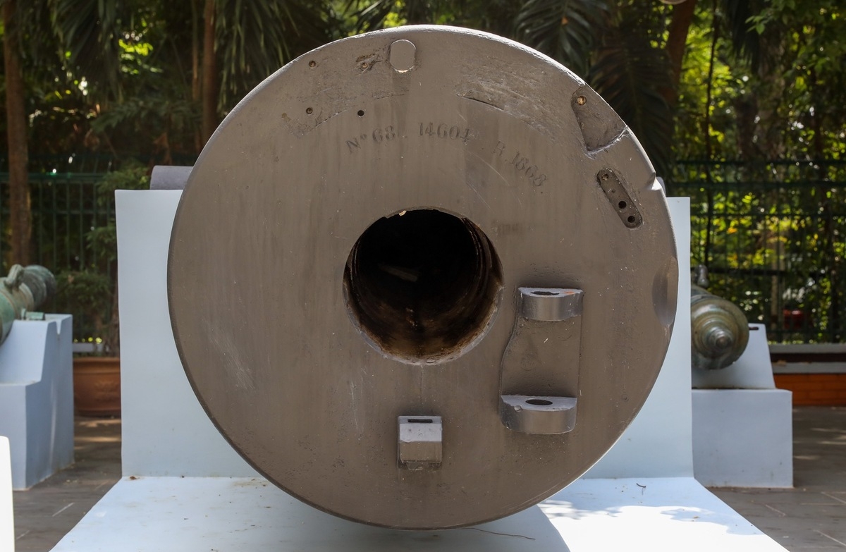 Historical cannon collection in the heart of Saigon