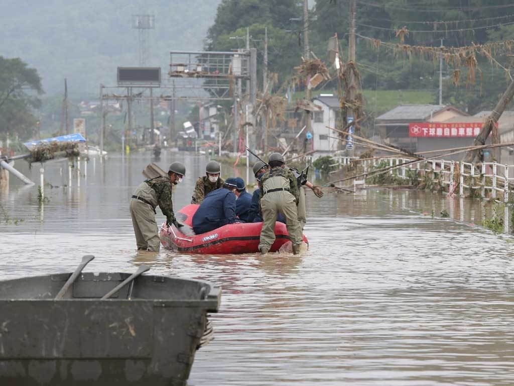 Million Urged to Seek Shelter as Floods and Landslides Hit Japan