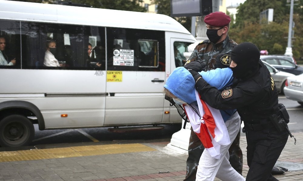 'Scores' detained as students in Belarus protest against President Lukashenko