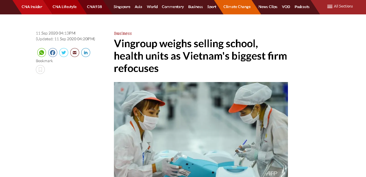 Vingroup rebuts after rumor of selling Vinschool, Vinmec makes international headlines