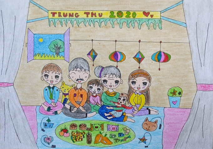 Festive Mid-Autumn vibes through children’s drawings
