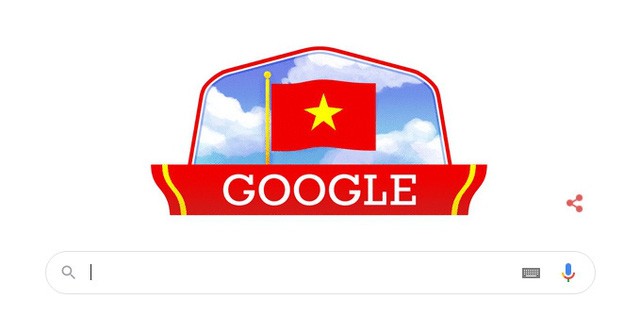 Google Doodle Features Vietnam National Flag on National Day