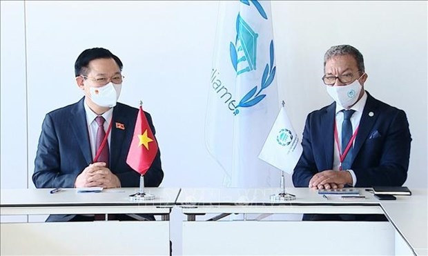 vietnamese na chairman meets with ipu president