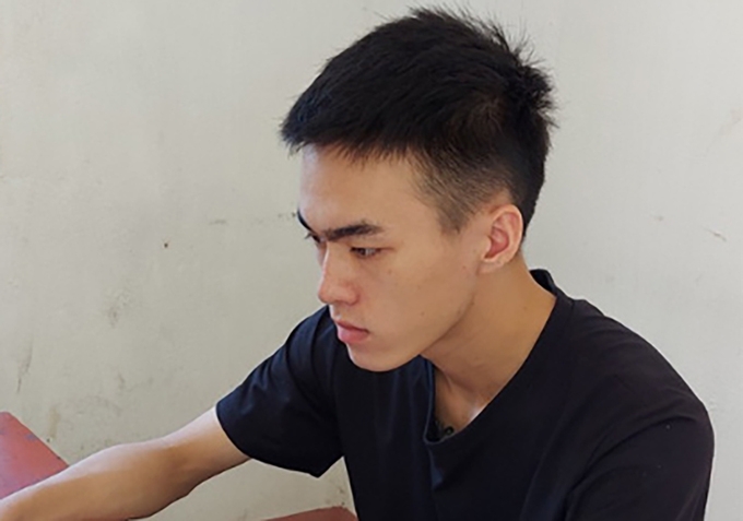 Tran Tien Manh sold his girlfriend for barely US $645 (Photo by police) 