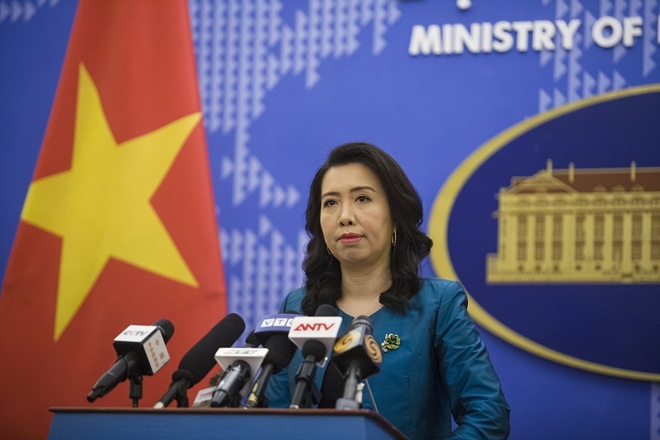 Foreign ministry spokesperson le thi thu hang 