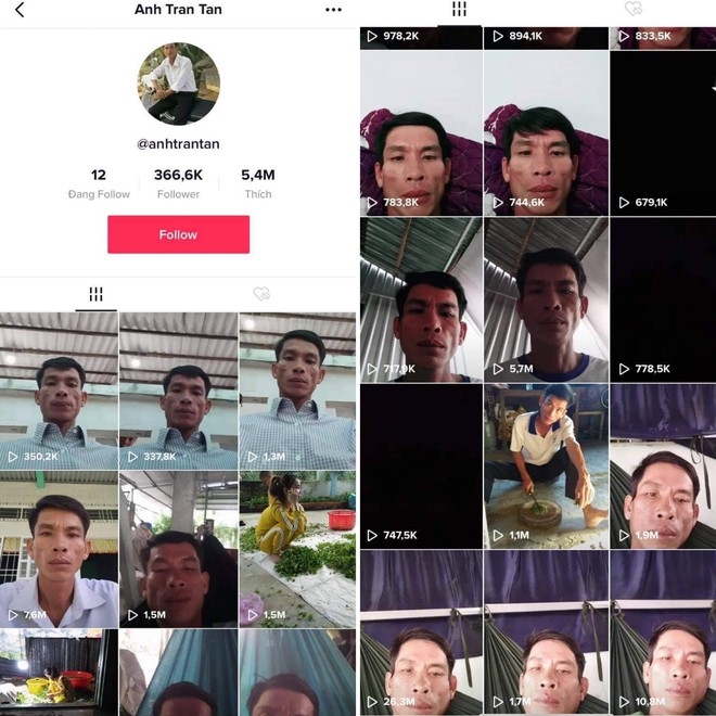 vietnamese tiktoker becomes a craze by staring at the camera