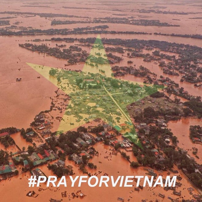 flood in central vietnam foreign netizens pray for central vietnameses safety