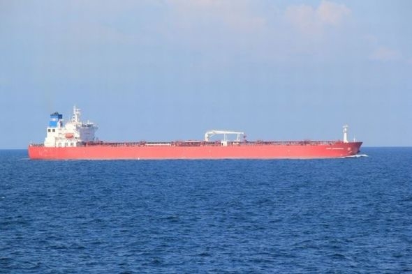 The UK military seized control of an oil tanker that laid anchor in the English channel after reporting it had seven stowaways on board who had become violent. (Photo: Daily Express) 