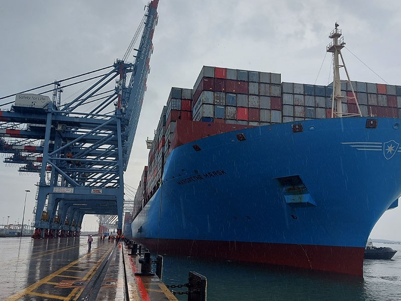  Margrethe Maersk at Cai Mep International Terminal