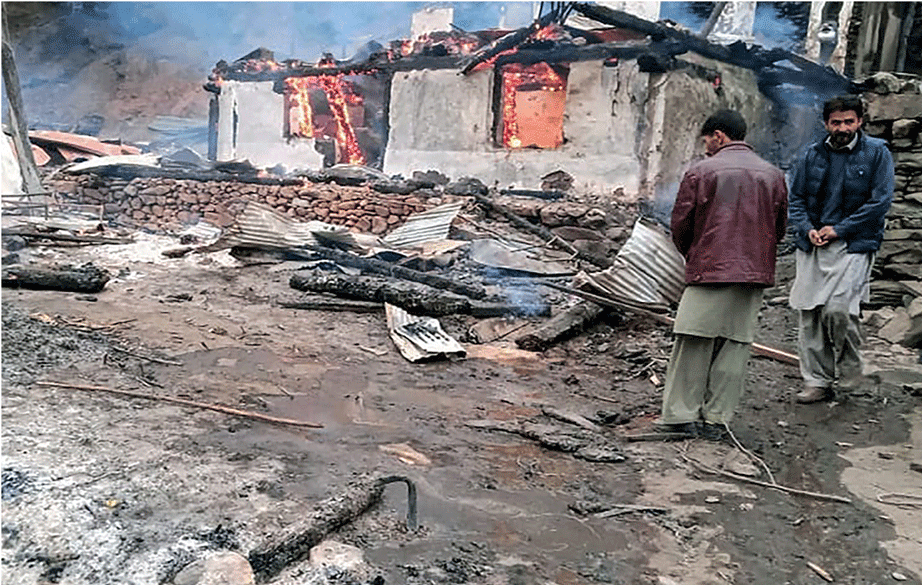 The fire exchange scene (Photo: Dhaka Tribune) 